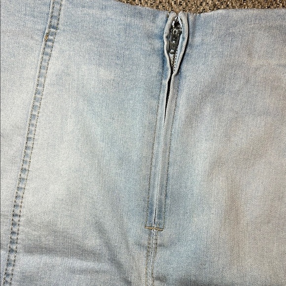 Wild Fable Light Wash Denim Mini Skirt - Picture 3 of 5